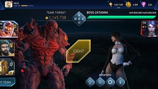 Boss ZATANNA 🪄 Solo Raid Battle ☠️ InJustice 2 Mobile Gameplay [upl. by Ellenehc254]