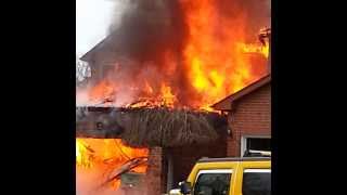 Brampton House Fire  Home Engulfed in Flames  Caught on Video [upl. by Grube]