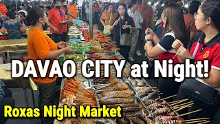 STREET FOOD TOUR in Davao City Philippines  Exploring the Streets at Night  Food Tour [upl. by Gupta404]