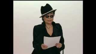 Yoko Ono reading from her GRAPEFRUIT book [upl. by Kerred]