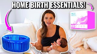 Everything I Bought For My Home Birth amp Postpartum Essentials [upl. by Ahsiuqat168]