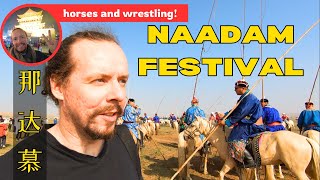 Wrestling in the Grasslands  NAADAM FESTIVAL 2024 in XILINHOT INNER MONGOLIA 锡林浩特那达慕 [upl. by Ferree210]