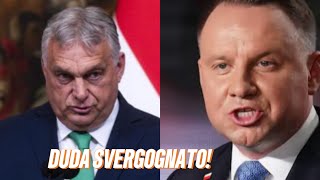 Orbán ha messo a tacere il presidente polacco Duda in maniera magistrale con appena due frasi [upl. by Cuyler]