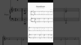 Greensleeves Violin Cello and Piano  Sheet Music [upl. by Suk]