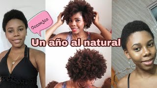 CRECIMIENTO del CABELLO un año después del GRAN CORTE  mi experiencia y CONSEJOS Afro mery💚 [upl. by Plafker]