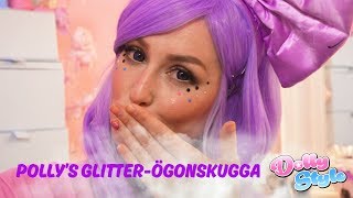 POLLY’S GLITTERÖGONSKUGGA TUTORIAL  Get Ready With Me [upl. by Assirram854]