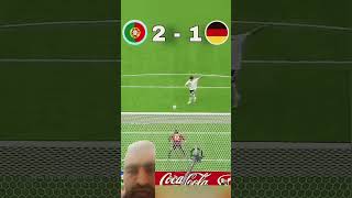 Portugal VS Germany penalty shootout ronaldo football MAS1991 penalty shorts edit fifa [upl. by Kcirrad]