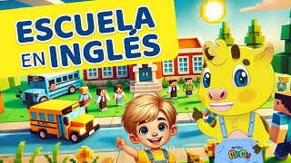 INGLÉS PARA NIÑOS  PARTES DE LA ESCUELA EN INGLÉS  APRENDER INGLÉS [upl. by Kissner]