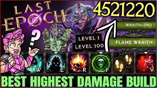 Last Epoch  New Best INFINITE DAMAGE Necromancer Acolyte Build  OP Wraithlord Combo Easy Endgame [upl. by Desta25]