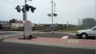 Amtrak Surfliner passes through Oceanside CA [upl. by Letnoj]