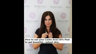 How to Use Lactic Acid 10 by Amanda Elias Bravura London [upl. by Feltie985]