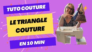 Tuto couture  Triangle de rangement  couture FACILE 10 min’ 🕦 [upl. by Alyosha]