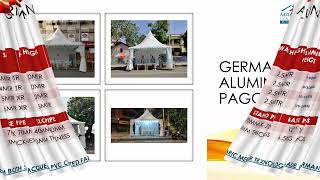 Aluminium German Structure Tents Aluminium German Hanger Tents Exhibition Tents BY Mahavira Tents [upl. by Lezlie987]