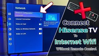 How to Connect Hisense Smart TV to Wifi Without Remote  2 Ways to Connect to Internet [upl. by Willett273]