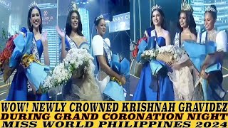 WOW KRISHNAH GRAVIDEZ CROWNED MISS WORLD PHILIPPINES 2024 [upl. by Garaway]