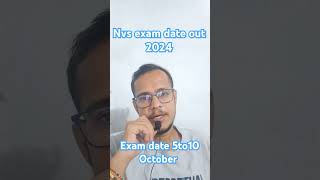 Nvs exam date out 2024 [upl. by Zaraf]