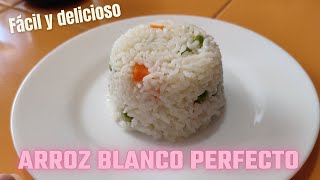 Arroz blanco perfecto Receta fácil [upl. by Ahsinauq513]