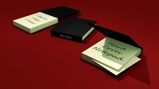 Blender Modeling A Note Pad [upl. by Willumsen169]