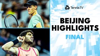 Jannik Sinner vs Carlos Alcaraz For The Title 🏆  Beijing 2024 Final Highlights [upl. by Nuhsal]