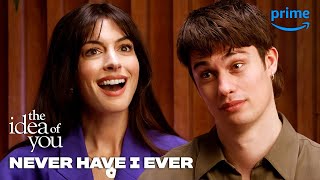 Nicholas Galitzine and Anne Hathaway Play Never Have I Ever  The Idea of You  Prime Video [upl. by Adah]