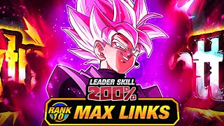 WORST EZA EVER LEVEL 10 LINKS 100 EZA INT TRANSFORMING GOKU BLACK DBZ Dokkan Battle [upl. by Eiliak]