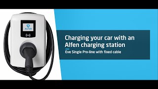 How to use an Alfen charging station type Eve Single Proline  fixed cable [upl. by Malorie]