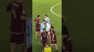 MESSI VS SOTELDO SE CALENTARON LOS ÁNIMOS AQUÍ EL VIDEO messi soteldo argentina vs venezuela [upl. by Alverta528]