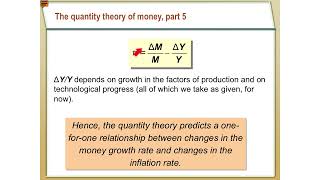 Quantity theory of money  Mankiw Ch 5 part 1 [upl. by Yztim]