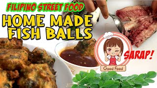 Homemade Fish Balls I Made from Scratch and with Fresh Mackerel Fish I Street Food I Cooking Vlog 11 [upl. by Aratehs]