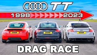 Audi TT Generations DRAG RACE [upl. by Ynogoham]