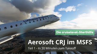 MSFS 2020  Aerosoft CRJ Tutorial für Einsteiger  Teil 1  in 30 Minuten zum Takeoff [upl. by Fuchs]