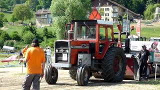 MF 1155 pulling Develier 2011 [upl. by Sharron]