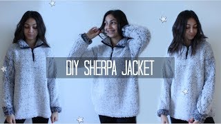 DIY Sherpa Jacket  Sewing Project [upl. by Kunin]