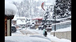 Es schneit Saalbach Hinterglemm im Winter 2018 [upl. by Nosnorb132]