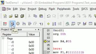 Keil uVision Tutorial on How To Create and Run Assembly amp C Programs [upl. by Corby683]