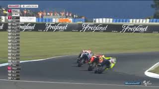 Valentino Rossi furibondo con Marc Marquez  Philip Island 2015 [upl. by Ahsiemac]