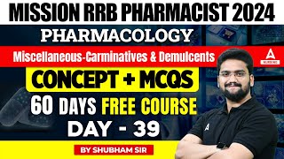 RRB Pharmacist 2024  Pharmacology  MiscellaneousCarminatives amp Demulcents  By Shubham Sir [upl. by Monika]