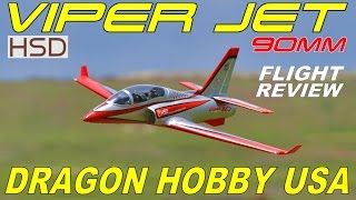 Dragon Hobby  HSD 90mm Viper Jet Full Flight Review By RCINFORMER [upl. by Anerb]