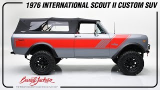 1976 International Scout II Custom SUV  BARRETTJACKSON 2023 SCOTTSDALE AUCTION [upl. by Becht]