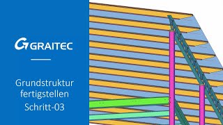 Balkonanlage mit Autodesk Advance Steel  Grundstruktur fertigstellen  Schritt 03 [upl. by Cindelyn173]