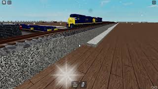 Ro Scale Rails Around Brownsville CSX Gondola Train [upl. by Udale]