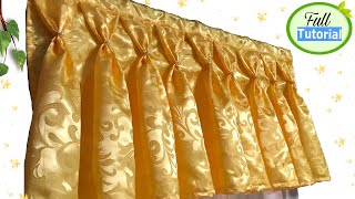 Super Easy Valance Curtain Full Tutorial For Beginners  ideas amp Design for your windows😊 [upl. by Essej]