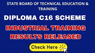 AP DIPLOMA C16 INDUSTRIAL TRAINING INFO  RESULTS RELEASED [upl. by Naid49]