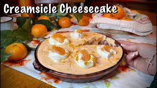 ASMR Creamsicle Cheesecake No talking Nobake Clementine dessert  Relaxing kitchencooking sounds [upl. by Suzie]