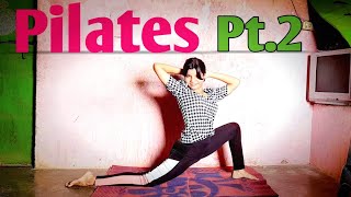 5 Minutes Pilates Part2  No Jumping  Beginner Friendly 😁✌️💪 [upl. by Juliana]