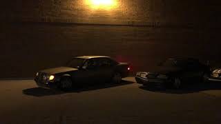 W124 MERCEDES 500E Insane LOUD Revs  Almost Straight Pipe [upl. by Devin569]