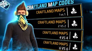 craftland 1v1 2v2 4v4 6v6 map code 15 round craftland custom map codes free fire  whytion [upl. by Sharia]