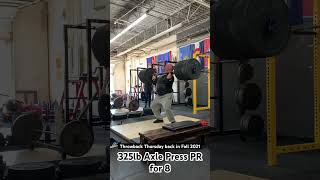 Axle Press PR from MetroflexGym Plano 325😤 [upl. by Kidder]