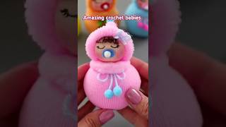 Diy crochet cute baby doll  sew facial expressions  easy to crochet shorts crochet diy craft [upl. by Cristabel]