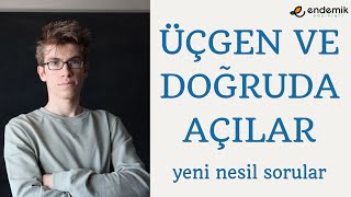 Üçgen ve Doğruda Açılar Yeni Nesil Soru Çözümü  Endemik Yayınları [upl. by Tacye375]